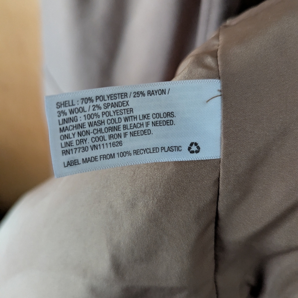 meroma women's long dressy vest color tan - Picture 9 of 10